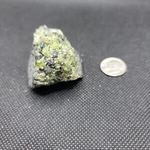 Natural Uncut green Rough Peridot Olivine & Basalt Specimen 67g